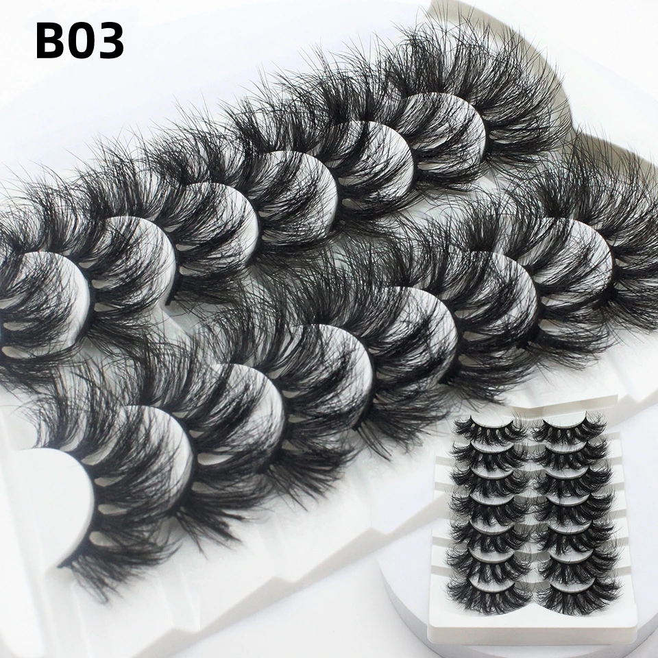 CHARM 5-7pairs 3D Mink Lashes Faux Mink Fluffy Lash Soft Full Thick Wispy Eyelash Dramatic False Eyelashes Makeup
CHARM 5-7pairs 3D Mink Lashes Faux Mink Fluffy Lash Soft Full Thick Wispy Eyelash Dramatic False Eyelashes Makeup