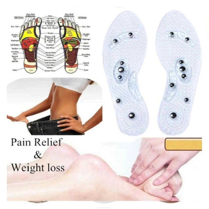 

Weight Loss Foot Massage Health Care Shoes Mat Pad Acupuncture Massaging Insole Sole Magnetic Therapy Slimming Insoles 1pair