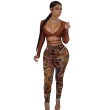 2022 New Digital Print Full Sleeve V Neck Women Tops With Pencil Pants Women Sets
2022 New Digital Print Full Sleeve V Neck Women Tops With Pencil Pants Women Sets