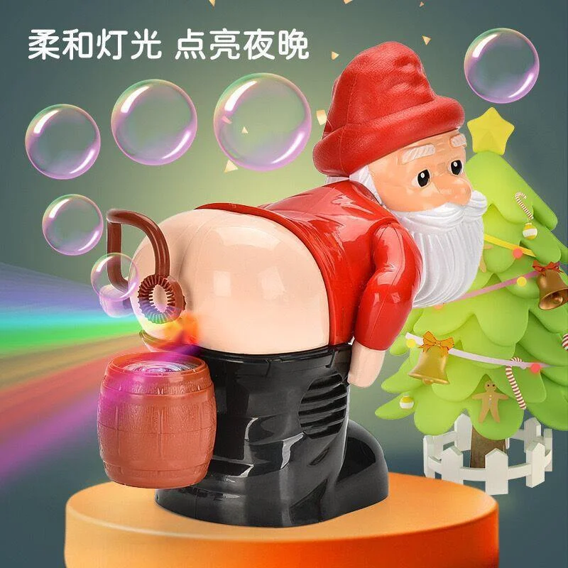 

Новый Рождественский Санта-Клаус, забавная пузырьковая машина, музыка и искусство, пузырьки мыла, игрушка, детские игрушки, рождественский подарок для мальчиков и девочек