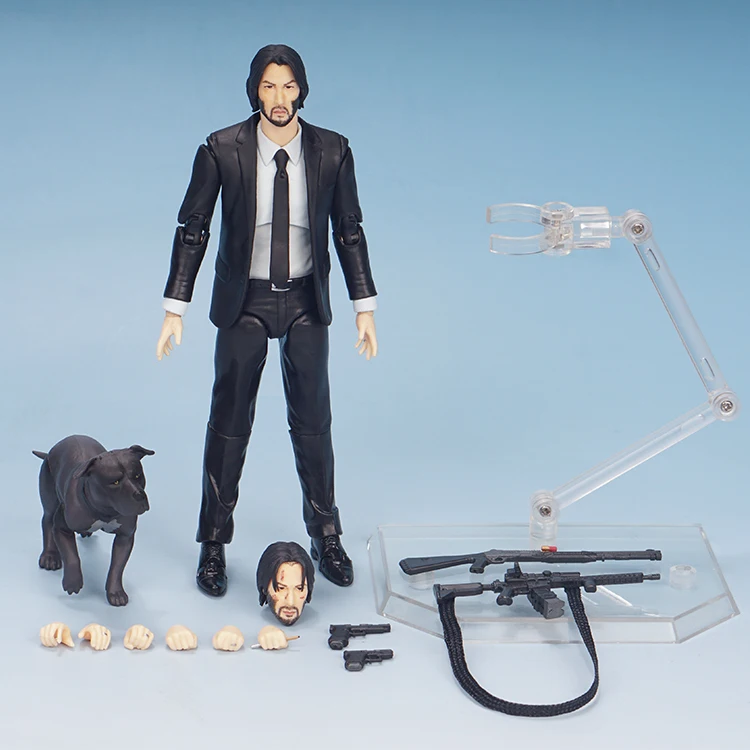 

John Wick Figure Mafex 085 Collection Action Figure Model Toys Joint Movable Doll Bookshelf Ornament Birthday Gift For Children