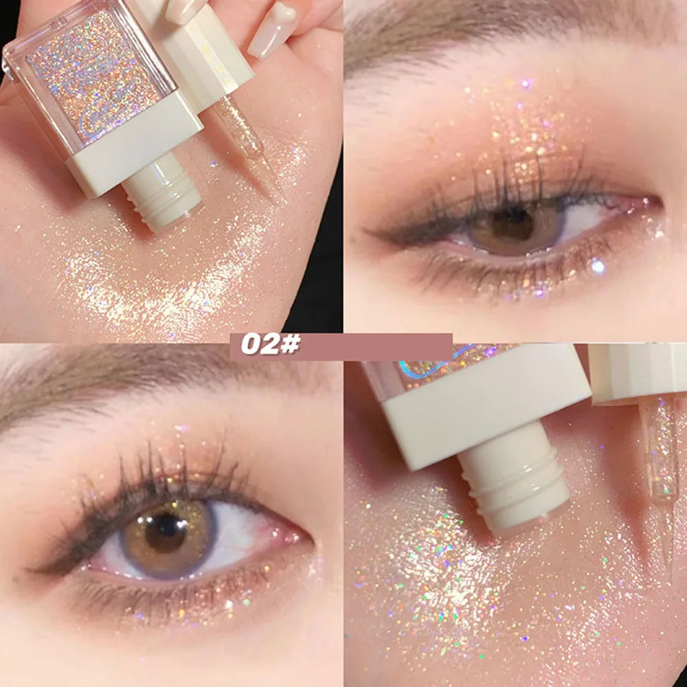 Glitter Highlighter Liquid Eye Shadow High Gloss Glitter Waterproof Pearl Shiny Shake Brighten Silkworm Face Body Highlighter
Glitter Highlighter Liquid Eye Shadow High Gloss Glitter Waterproof Pearl Shiny Shake Brighten Silkworm Face Body Highlighter