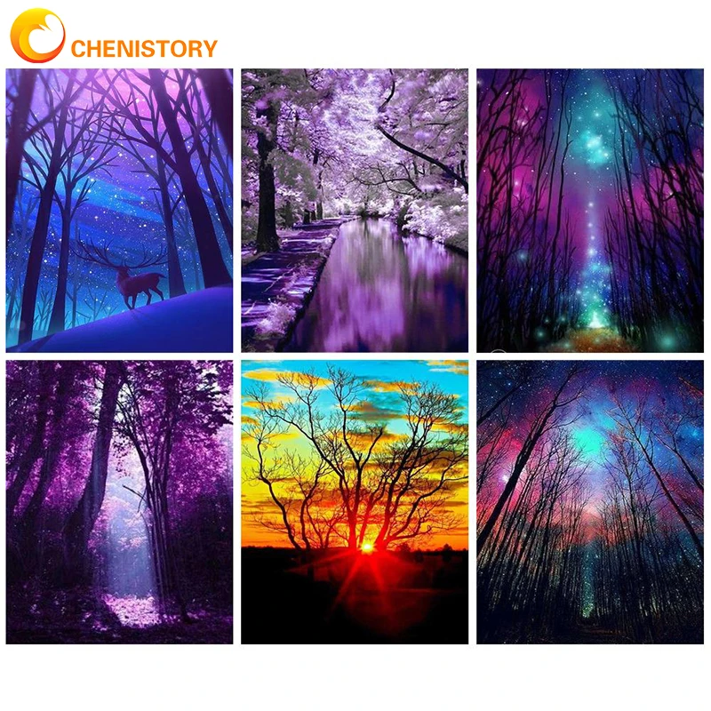 CHENISTORY DIY Oil Paint By Numbers Tree 60X75cm Scenery Handpaint Painting By Numbers On Canvas For Adults Kit Mordern Wall
CHENISTORY DIY Oil Paint By Numbers Tree 60X75cm Scenery Handpaint Painting By Numbers On Canvas For Adults Kit Mordern Wall