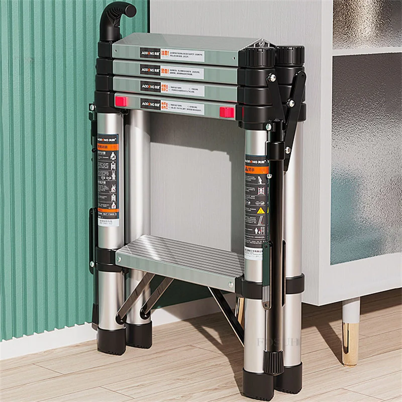 Modern Aluminum Alloy Telescopic Ladders Household Folding Ladder Multi-functional Herringbone Ladder Lift Shrinkage Staircase
Modern Aluminum Alloy Telescopic Ladders Household Folding Ladder Multi-functional Herringbone Ladder Lift Shrinkage Staircase
