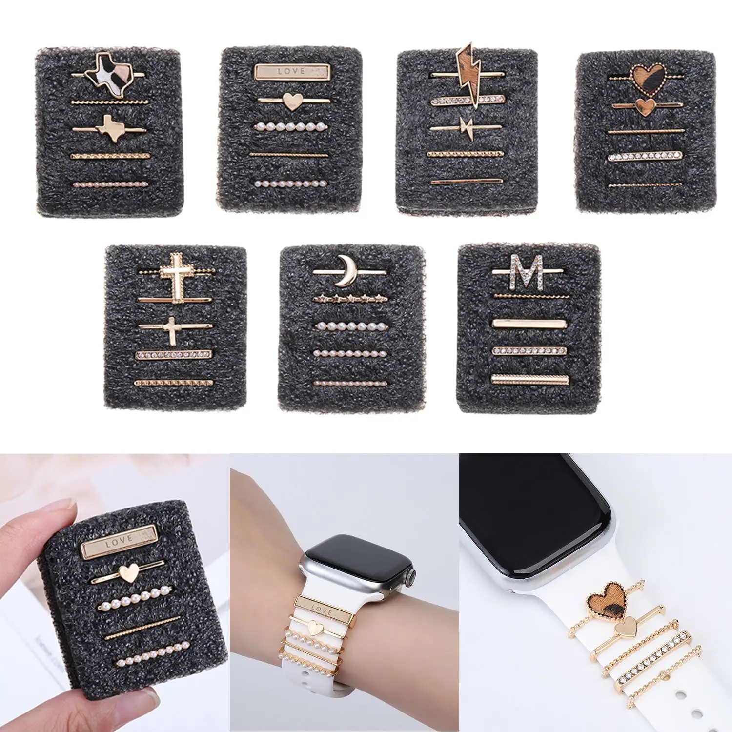 Decoration For apple watch band Diamond Jewelry Charms for samsung Galaxy watch 4/Classic for amazfit Bracelet Strap Accessories
Decoration For apple watch band Diamond Jewelry Charms for samsung Galaxy watch 4/Classic for amazfit Bracelet Strap Accessories