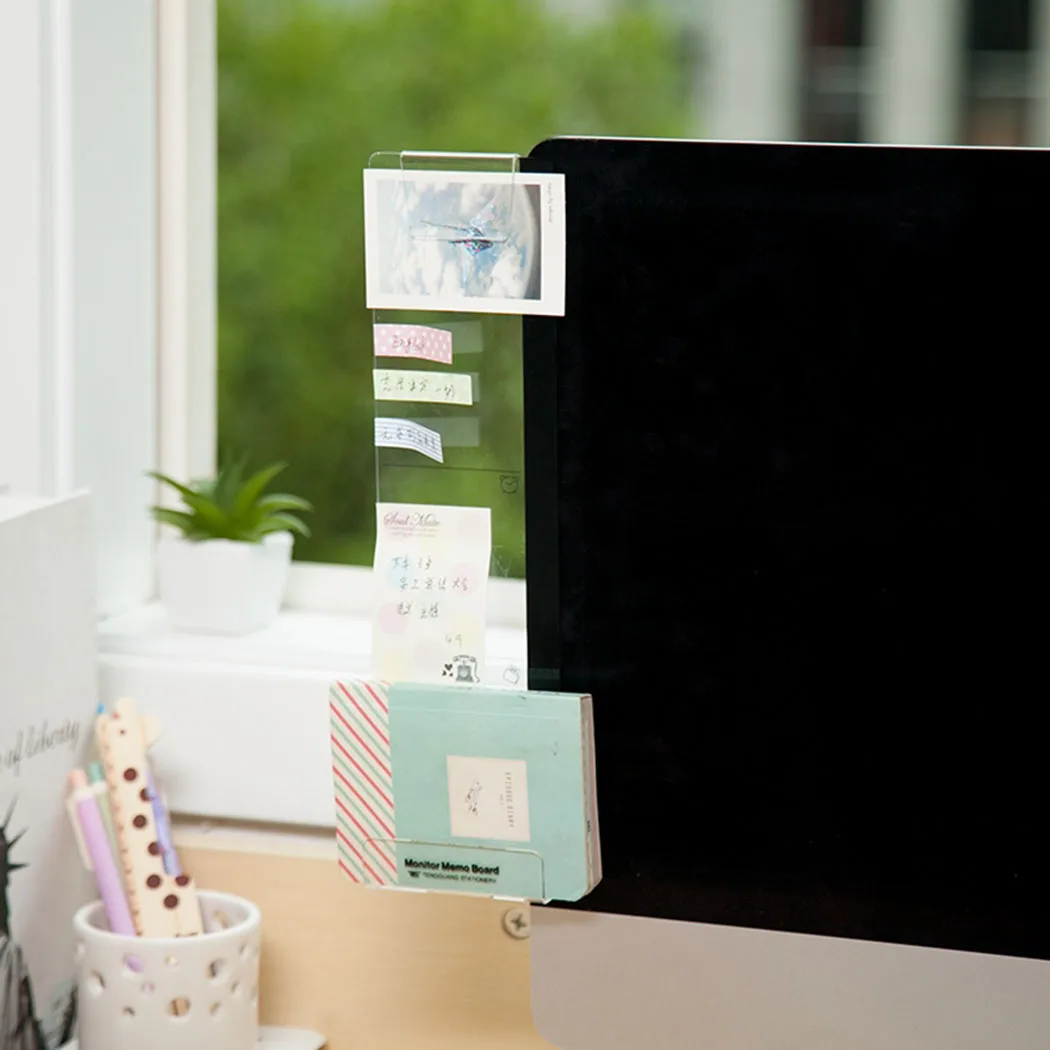 Sticky Note Holder Acrylic Home Memo Board Monitor Message Office Save Space School Transparent Wear-resistance
Sticky Note Holder Acrylic Home Memo Board Monitor Message Office Save Space School Transparent Wear-resistance