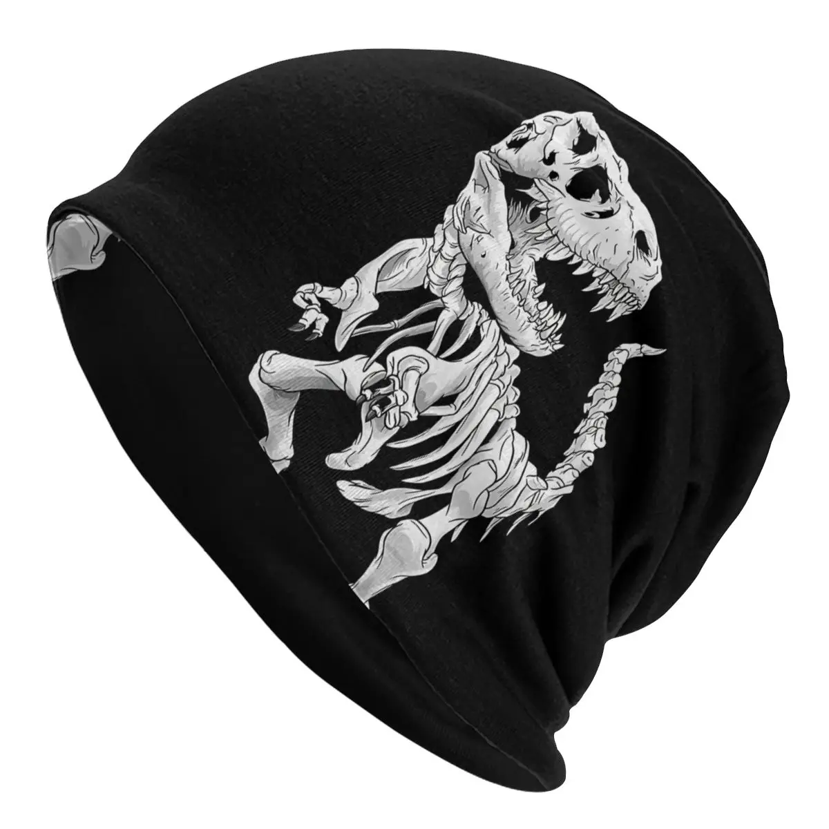 

Skeleton Dino Bones Thin Skullies Beanies Outdoor Caps For Men Women T. Rex Dinosaurs Ski Caps Bonnet Hats