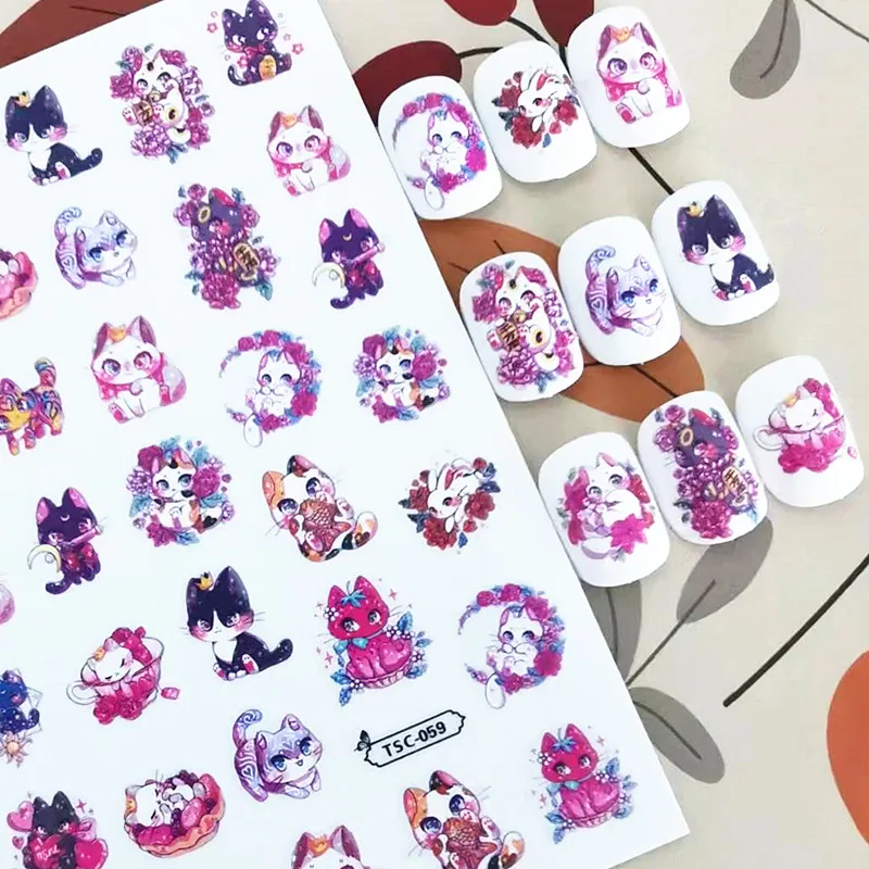 Newest Cute Cat Design 3D Self Adhesive Decal Slider DIY Decorations Wraps Nail Stickers TSC 059
Newest Cute Cat Design 3D Self Adhesive Decal Slider DIY Decorations Wraps Nail Stickers TSC 059