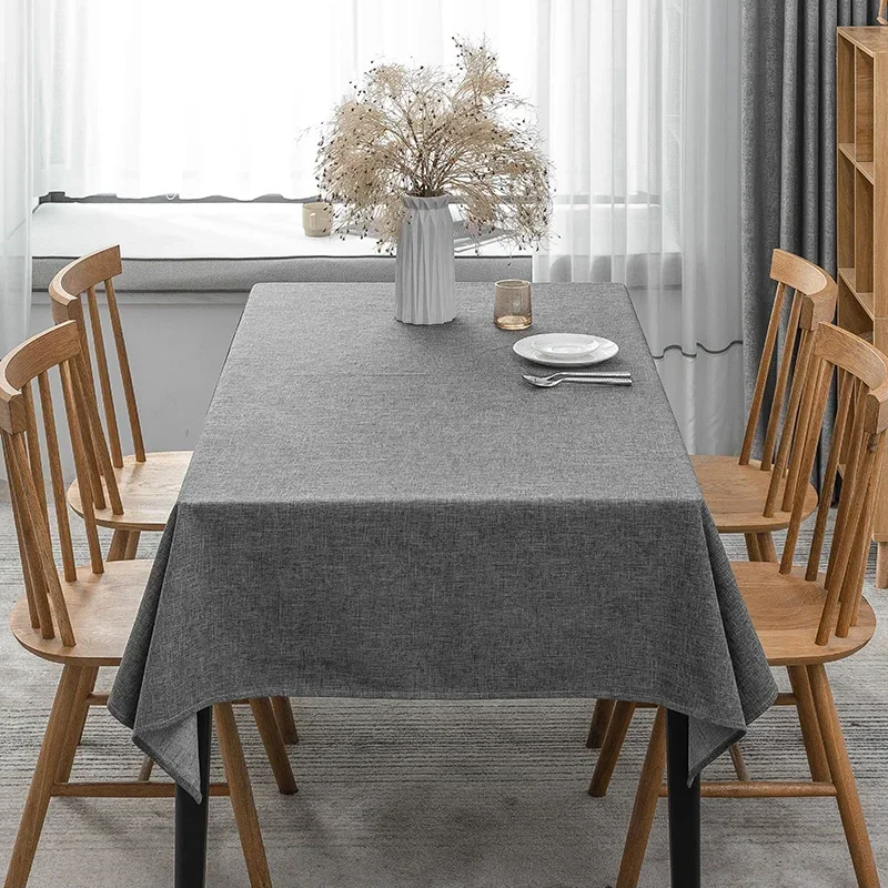 Cotton linen tablecloth, solid linen fabric, waterproof, oil resistant, and washable tea
Cotton linen tablecloth, solid linen fabric, waterproof, oil resistant, and washable tea