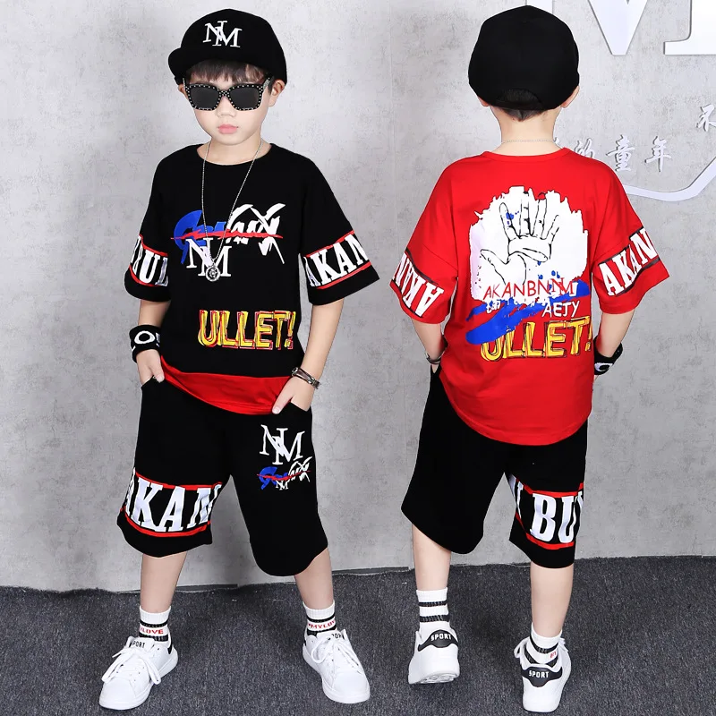 

Teenage Summer Boys Clothing Sets T Shirt & Short Pants Casual Kids Sport Suits 5 6 7 8 9 10 12 14 Years Child Boy Clothes