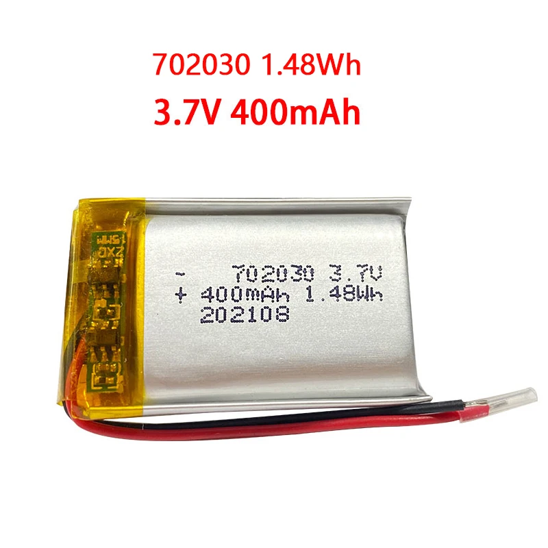Real capacity 3.7V 702030 400mAh lithium polymer rechargeable battery for Remote control drone Beauty instrument MP3 GPS PSP DVR
Real capacity 3.7V 702030 400mAh lithium polymer rechargeable battery for Remote control drone Beauty instrument MP3 GPS PSP DVR