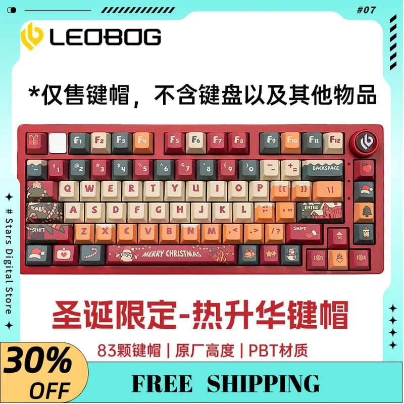 

Leobog Hi8 Hi75 Personalized Key Caps PBT Dye-sublimation Mechanical Keyboard Accessories 80keys Square E-sports Gaming Keycap