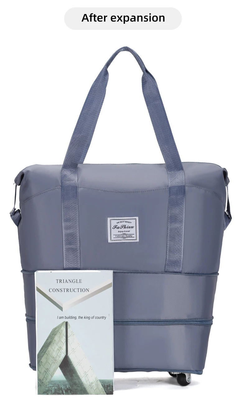 Fashion Weekend Expandable Rolling Duffle PaLightweight Foldable