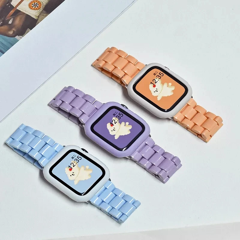Candy Color Resin Strap For Apple Watch 41mm 45 38 42 44 40 mm Macaron Replace Wrist Watchband Belt Smart Watch Band Accessories
Candy Color Resin Strap For Apple Watch 41mm 45 38 42 44 40 mm Macaron Replace Wrist Watchband Belt Smart Watch Band Accessories