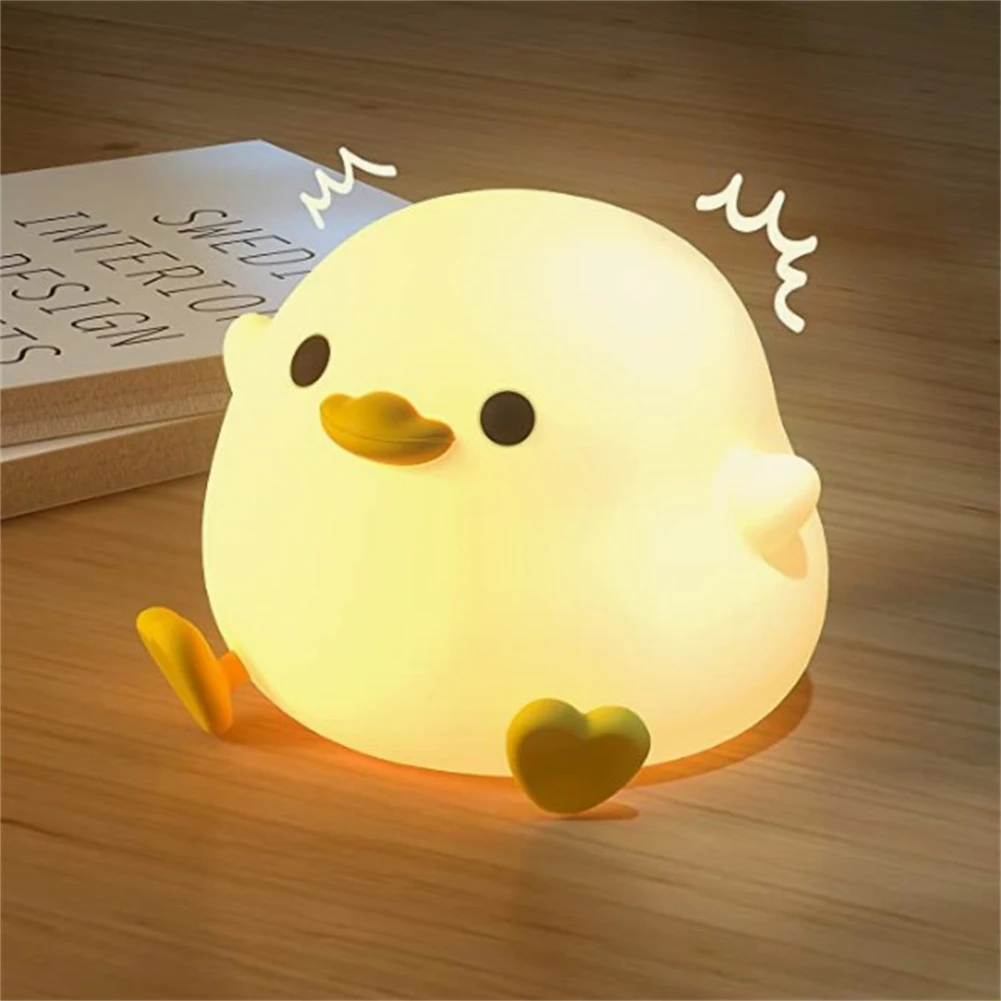 Led Cute Silica Gel Bean Duck Night Light With Touch Sensor Rechargeable Table Lamp Bedside Lamp For Bedroom Living Room
Led Cute Silica Gel Bean Duck Night Light With Touch Sensor Rechargeable Table Lamp Bedside Lamp For Bedroom Living Room