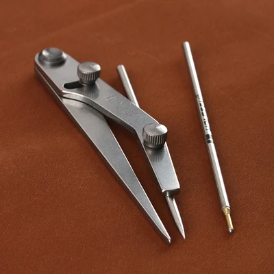 Leather Craft Pitch Gauge Spacing Silver Marking Pen Compass Divider Edger Creaser Tool Set Sewing Stitching Carving Stamping
Leather Craft Pitch Gauge Spacing Silver Marking Pen Compass Divider Edger Creaser Tool Set Sewing Stitching Carving Stamping