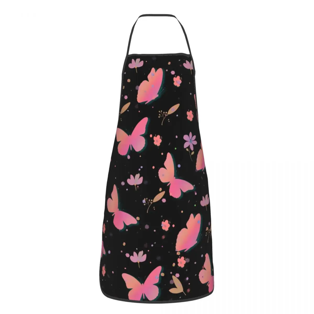 

Colorful Butterflies Pattern Apron for Women Men Unisex Bib Butterfly Cooking Kitchen Tablier Cuisine Chef Gardening