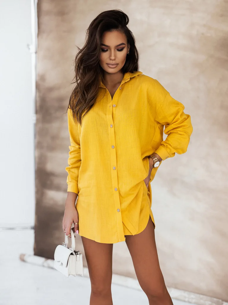 Print Shirt and Shorts Suits Woman Long Sleeve Shirt And Short Pants Suit Two Piece Set Female Casual Outfit
Print Shirt and Shorts Suits Woman Long Sleeve Shirt And Short Pants Suit Two Piece Set Female Casual Outfit