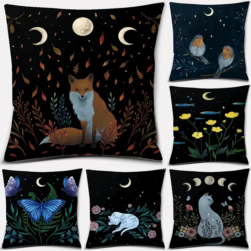 Animal moon pattern series pattern decorative pillowcase, square pillowcase, home office decoration funda de almohada
Animal moon pattern series pattern decorative pillowcase, square pillowcase, home office decoration funda de almohada