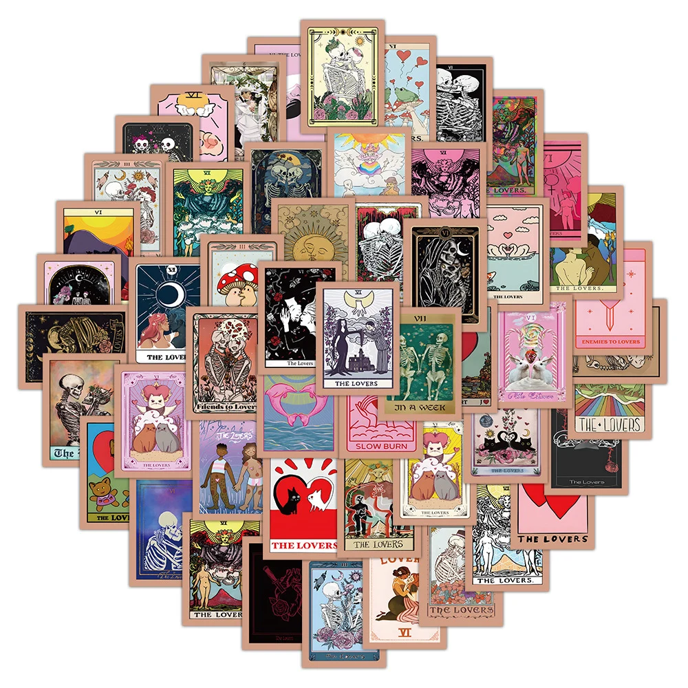 10/30/60PCS Cartoon Romantic Love Tarot Cards Aesthetic Stickers Graffiti Laptop Phone Car Waterproof Retro Sticker Kids Toys
10/30/60PCS Cartoon Romantic Love Tarot Cards Aesthetic Stickers Graffiti Laptop Phone Car Waterproof Retro Sticker Kids Toys