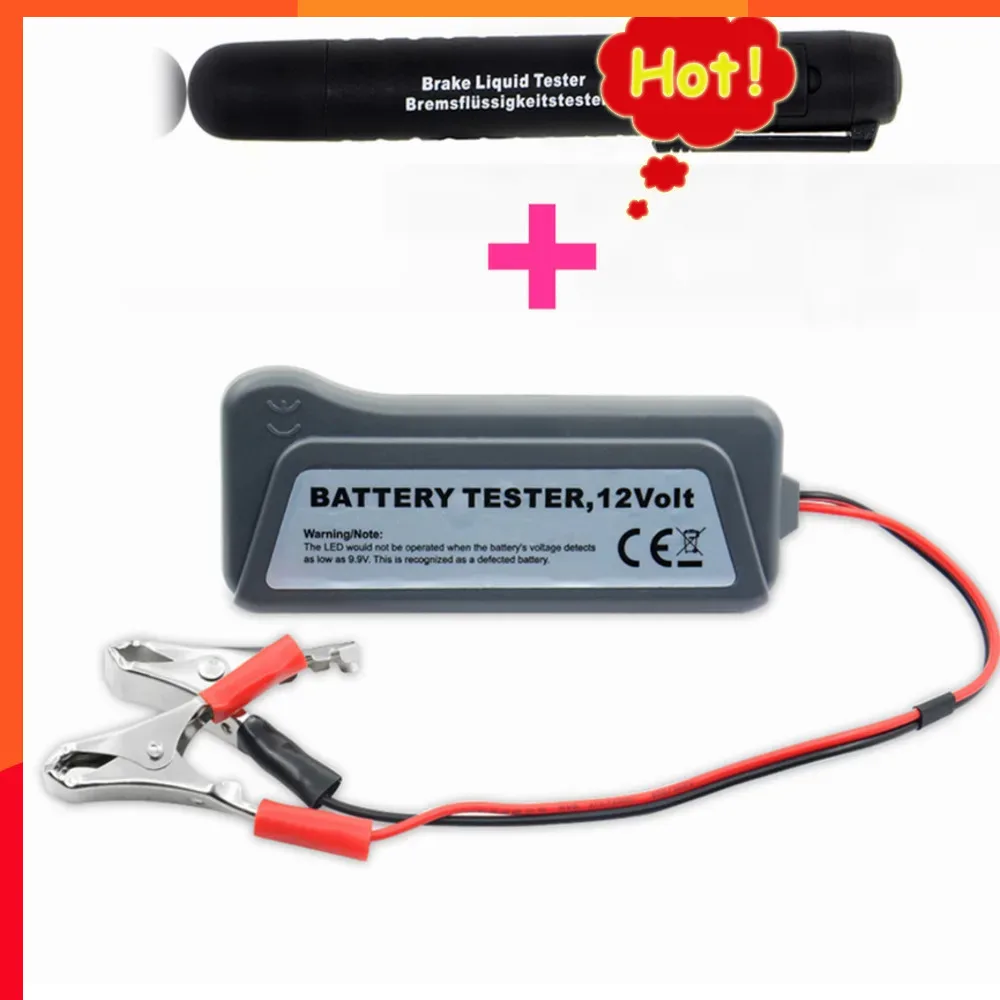 Hot Selling 12V Digital Battery Alternator Tester with 6 LED Lights Display Battery Testers with Brake Fluid Tester
Hot Selling 12V Digital Battery Alternator Tester with 6 LED Lights Display Battery Testers with Brake Fluid Tester