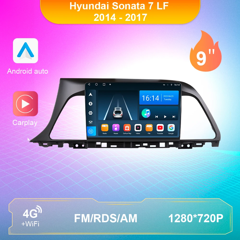 2Din For Hyundai Sonata 7 LF 2014 - 2017 Car Radio Player Multimedia Video Player Android 4G Carplay Autoradio GPS Navigation
2Din For Hyundai Sonata 7 LF 2014 - 2017 Car Radio Player Multimedia Video Player Android 4G Carplay Autoradio GPS Navigation