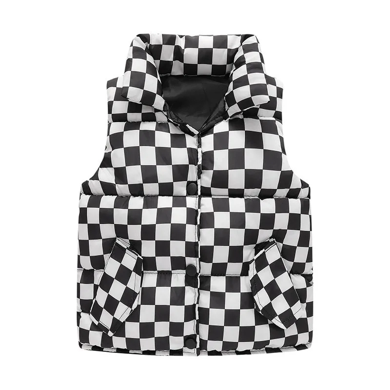 2023 New Children Down Vests Coats Autumn Winter Warm Waistcoats For Boys Girls Lapel Plaid Print Vests 2-10 Years
2023 New Children Down Vests Coats Autumn Winter Warm Waistcoats For Boys Girls Lapel Plaid Print Vests 2-10 Years