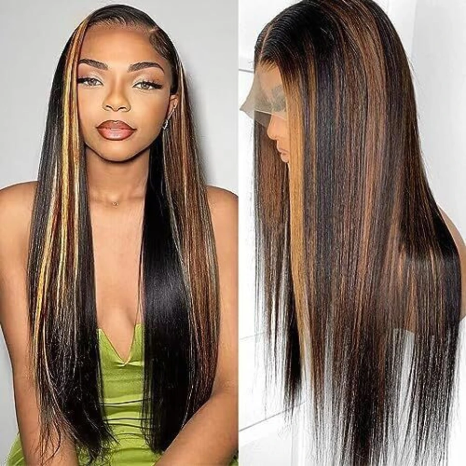 Highlight Brown Straight Lace Closure Wigs Human Hair Ombre 1BP30 4X4 Lace Closure Wigs For Women Pre Plucked Colored Lace Wigs
Highlight Brown Straight Lace Closure Wigs Human Hair Ombre 1BP30 4X4 Lace Closure Wigs For Women Pre Plucked Colored Lace Wigs