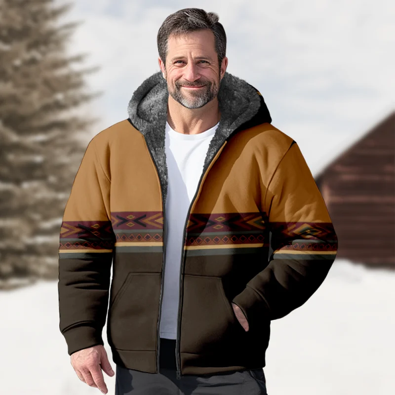 New Stripe Creative Cotton Coat Hooded Sweater Casual Print Men's Fur Loop Arctic Velvet Zipper Patch Pocket Hooded Sweater a20
New Stripe Creative Cotton Coat Hooded Sweater Casual Print Men's Fur Loop Arctic Velvet Zipper Patch Pocket Hooded Sweater a20