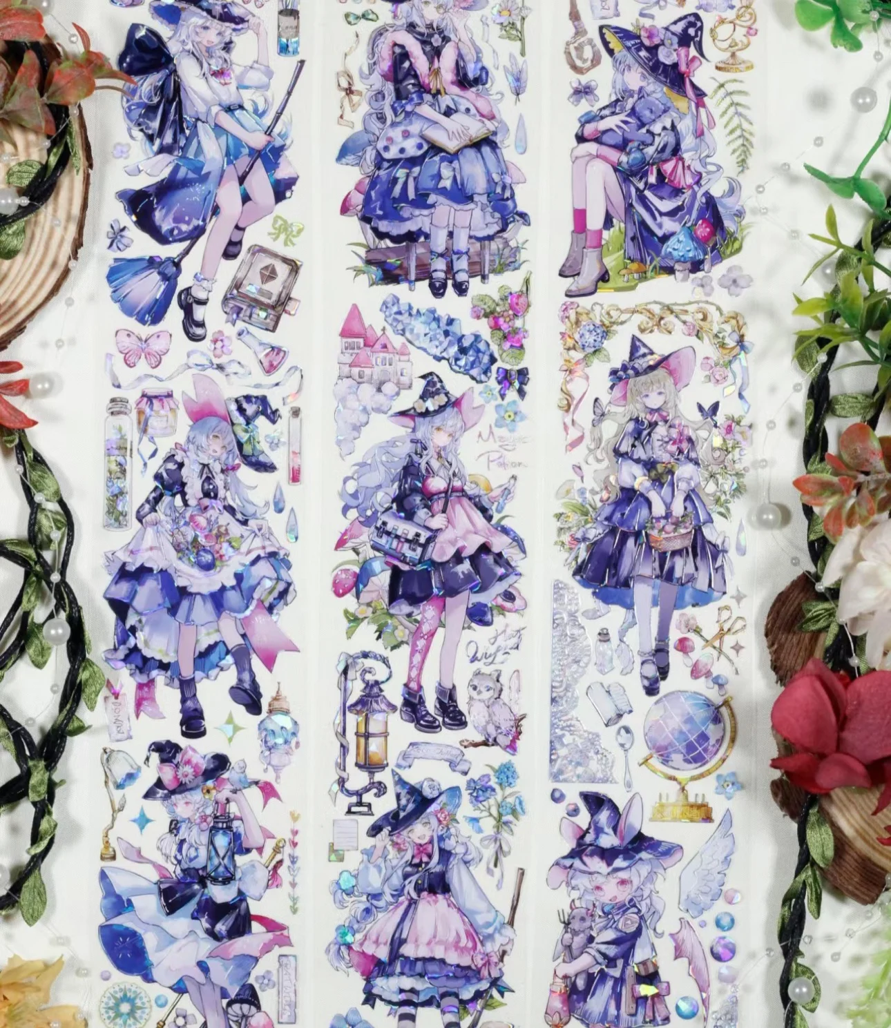 Блестящая Маскировочная лента CuteMagic Witch Girl in Forest Washi для домашних животных
Блестящая Маскировочная лента CuteMagic Witch Girl in Forest Washi для домашних животных