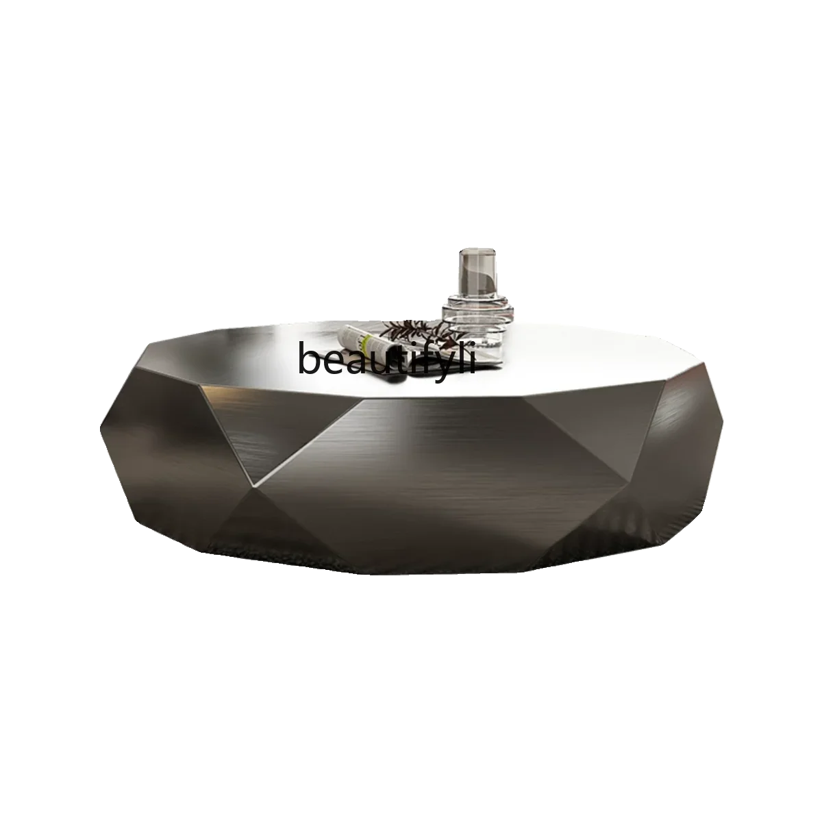 Modern Simple Living Room New Industrial Style Special-Shaped Stainless Steel Creative round Minimalist Sofa Coffee Table
Modern Simple Living Room New Industrial Style Special-Shaped Stainless Steel Creative round Minimalist Sofa Coffee Table