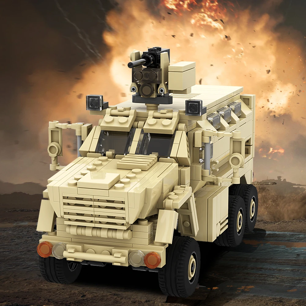 MOC Military Vehicle Serie Caiman Mine Resistant Ambush Protected Vehicle Building Block Educational Toys For Kid Birthday Gift
MOC Military Vehicle Serie Caiman Mine Resistant Ambush Protected Vehicle Building Block Educational Toys For Kid Birthday Gift