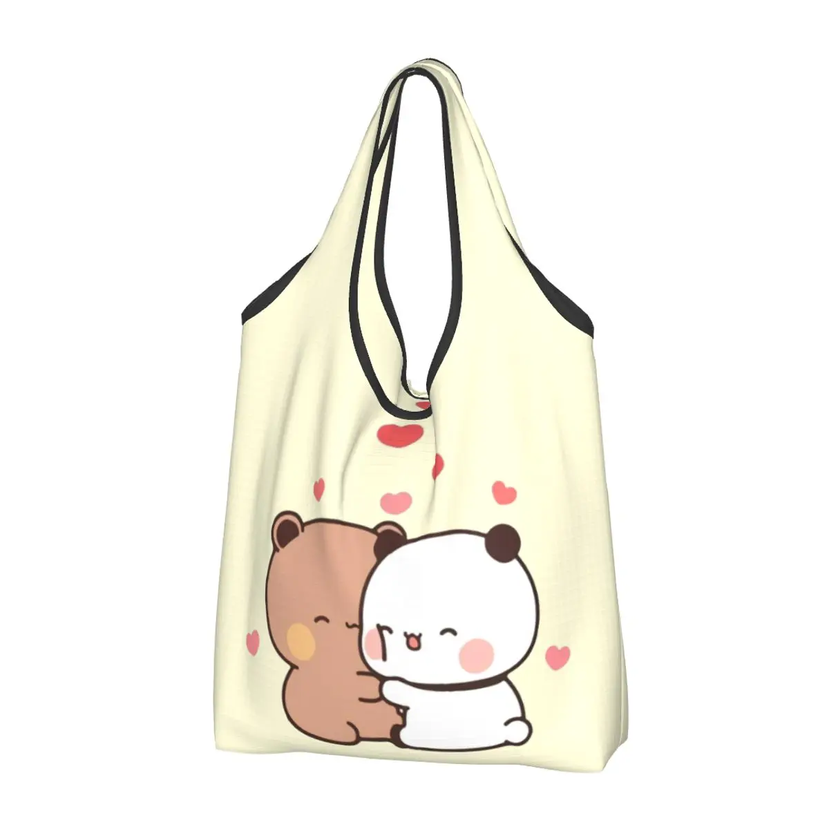 Peach And Goma Mochi Bear Reusable Shopping Grocery Bags Foldable 50LB Weight Capacity Heavy Duty Tote Bag Eco-Friendly Washable
Peach And Goma Mochi Bear Reusable Shopping Grocery Bags Foldable 50LB Weight Capacity Heavy Duty Tote Bag Eco-Friendly Washable