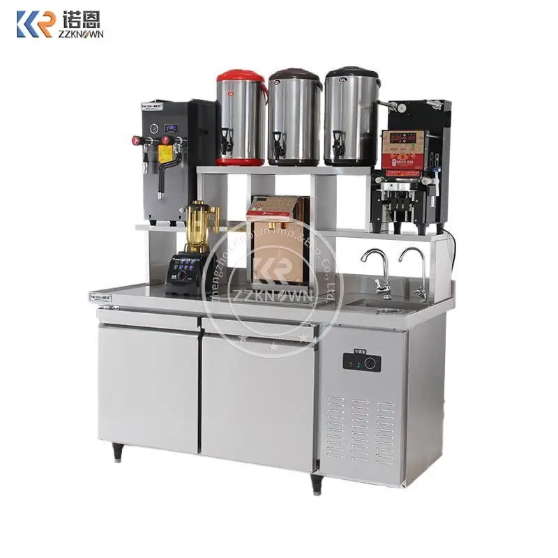 Customized All Set Bubble Tea Equipment Working Table Oem Stainless Steel Bubble Tea Refrigerate Counter Bar For Milk Tea Shop
Customized All Set Bubble Tea Equipment Working Table Oem Stainless Steel Bubble Tea Refrigerate Counter Bar For Milk Tea Shop