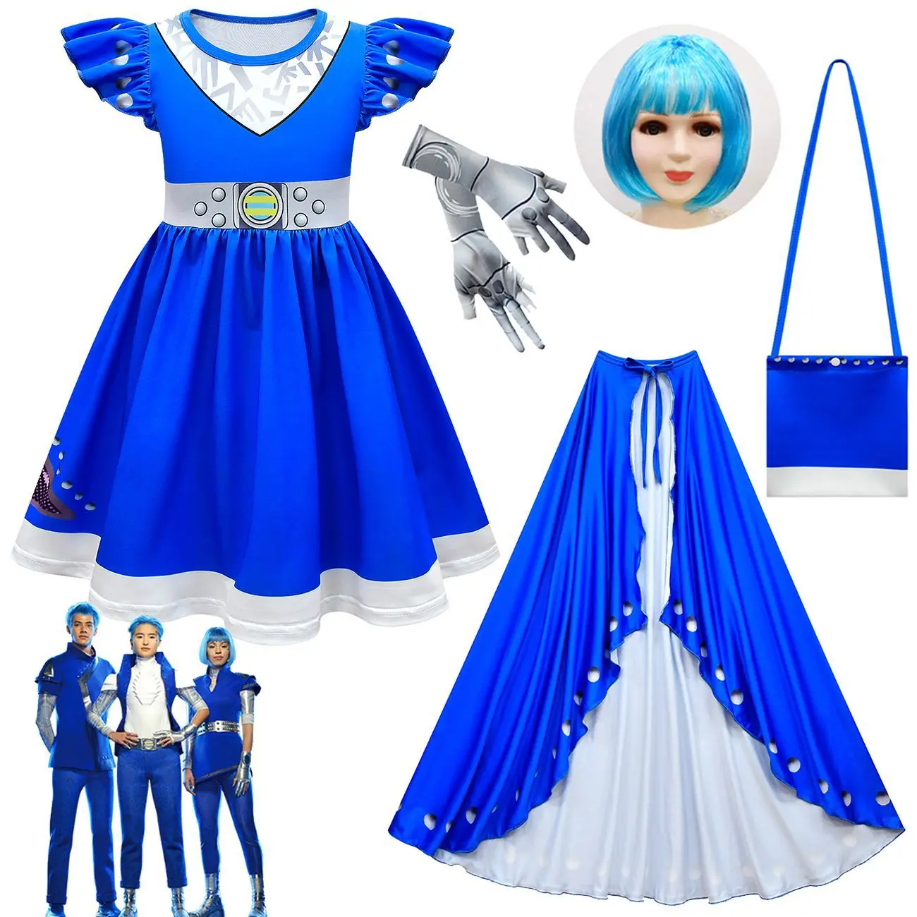 New Girls Carnival Halloween Zombie 3 Addison Costume Cosplay Kids Cheerleader Outfit Fancy Dress Cheer Uniform Clothes with bag
New Girls Carnival Halloween Zombie 3 Addison Costume Cosplay Kids Cheerleader Outfit Fancy Dress Cheer Uniform Clothes with bag