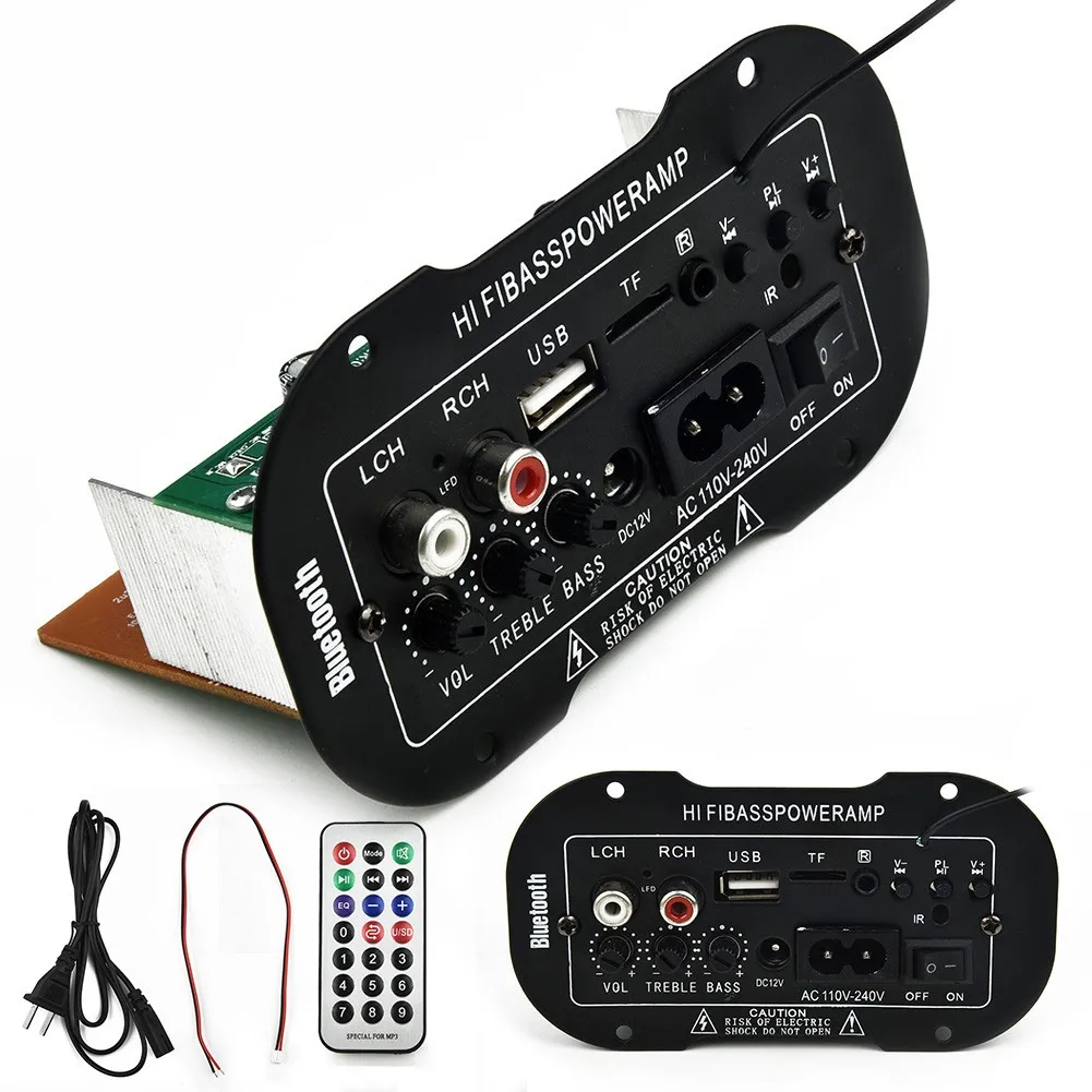 Speaker Amplifier Board Support Dual Microphone Amplificatore 220V 50W Car Accessory BT HiFi Bass Audio USB TF MP3 FM
Speaker Amplifier Board Support Dual Microphone Amplificatore 220V 50W Car Accessory BT HiFi Bass Audio USB TF MP3 FM