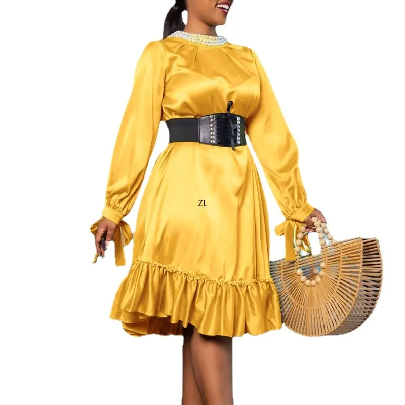 African Ruffle Dresses For Women 2023 Elegant Office Ladies Long Sleeve Overalls Ankara Dashiki Africa Clothing Party Gown
African Ruffle Dresses For Women 2023 Elegant Office Ladies Long Sleeve Overalls Ankara Dashiki Africa Clothing Party Gown