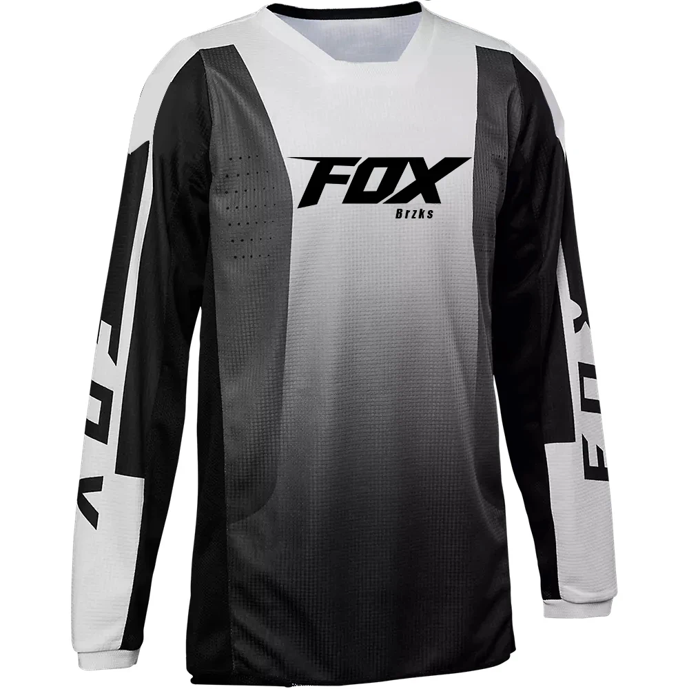 

2024 Foxbrzks T-Shirt Downhill Jersey Mountain Bike MTB Shirts Offroad DH Motorcycle Motocross Sportwear Camiseta Bicycle Racing