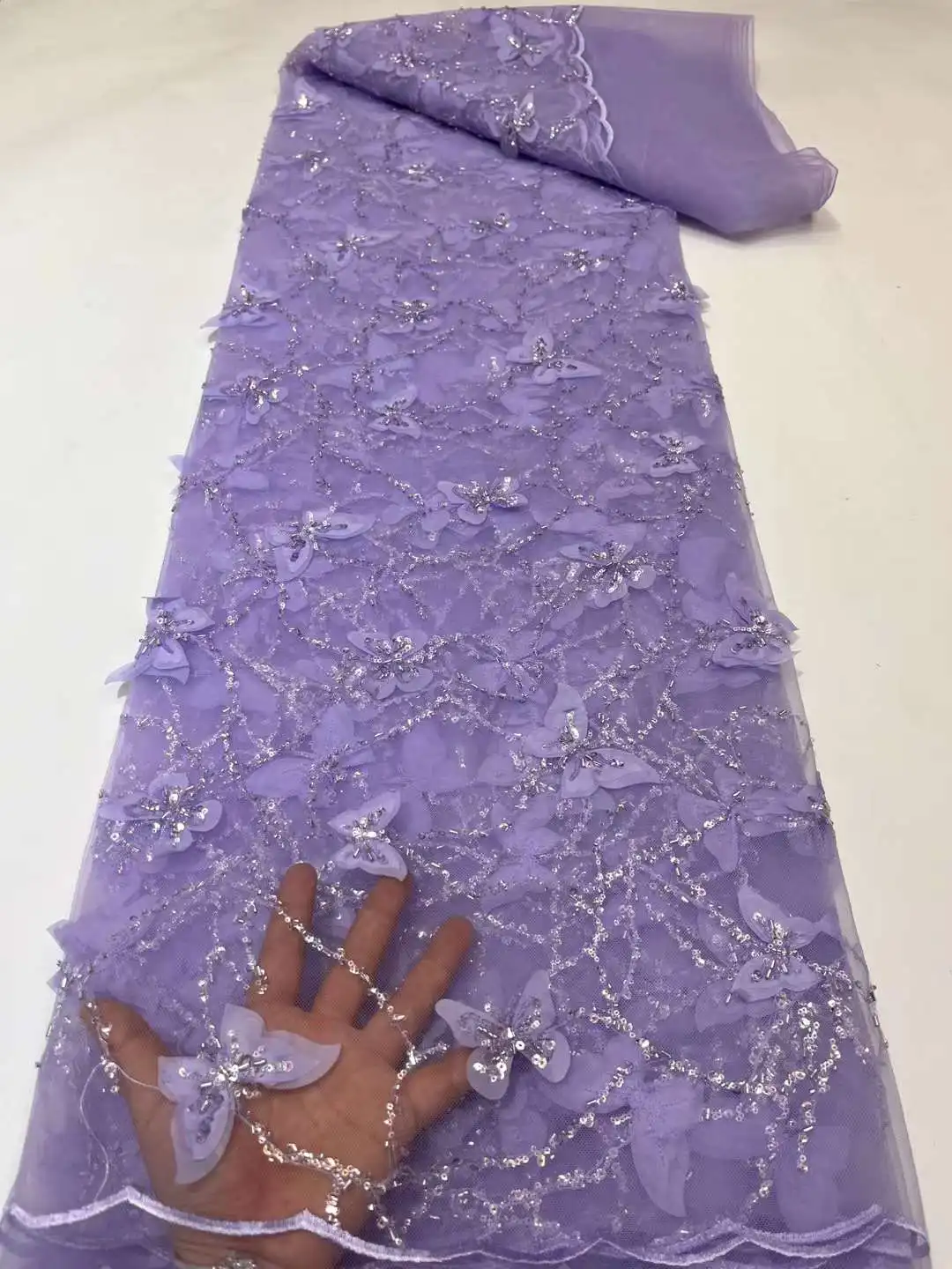 Heavy Purple Sequins Lace Fabric With Bead Sequins For Bridal Dress Luxury Evening Dress French Lace 5 yards XC6645Y
Heavy Purple Sequins Lace Fabric With Bead Sequins For Bridal Dress Luxury Evening Dress French Lace 5 yards XC6645Y