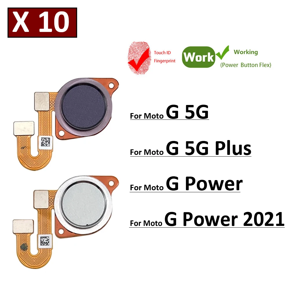 10 шт., новинка для Motorola Moto G 5G Plus G Power 2021 Главная Кнопка Датчик отпечатков пальцев Touch ID гибкий кабель запасные части
10 шт., новинка для Motorola Moto G 5G Plus G Power 2021 Главная Кнопка Датчик отпечатков пальцев Touch ID гибкий кабель запасные части