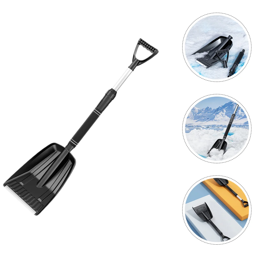 

Retractable Snow Shovel Extendable Folding Snow Sand Mud Removal Tool Wide Ice Scrape Fireplace Stove Sport Utility Cleaner