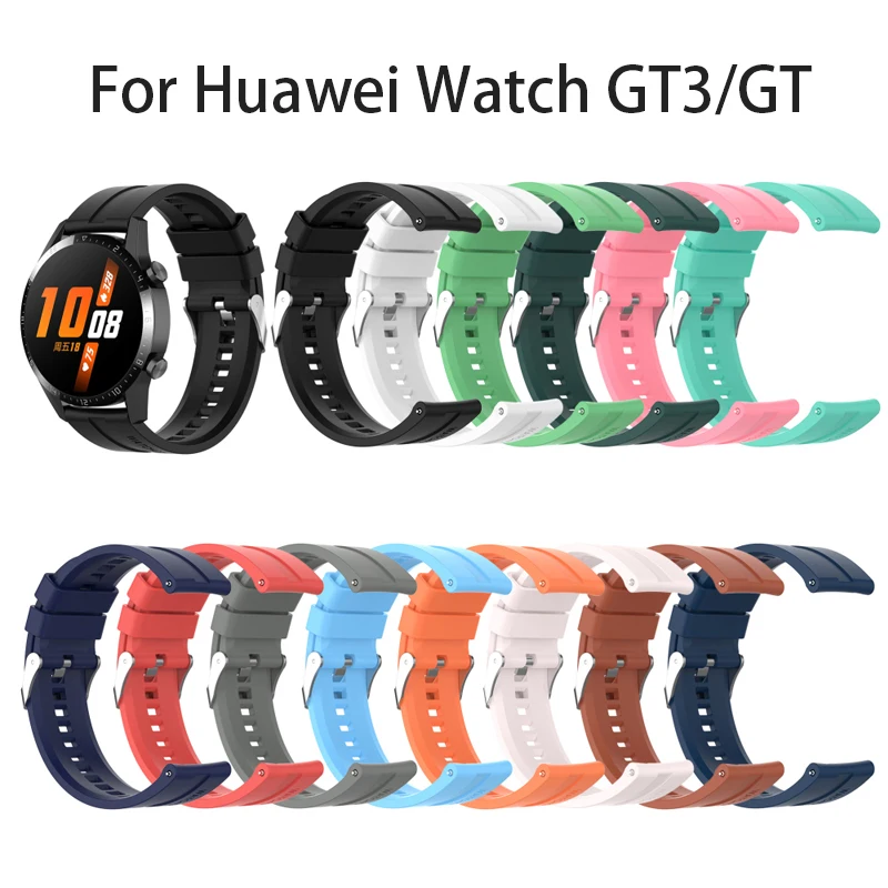 Силиконовый ремешок для Huawei Watch GT3 GT 3 42 мм 46 сменный Браслет смарт-часов Honor