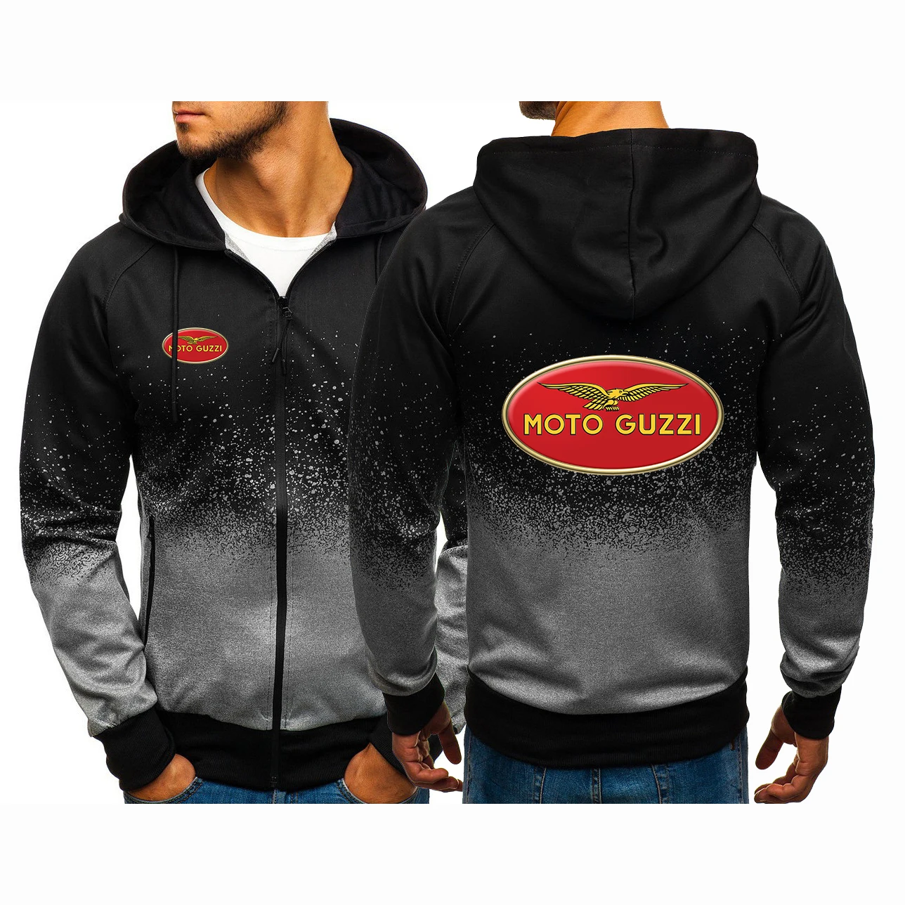 MOTO GUZZI Men New Spring And Autumn Gradient Color Coat Sweatshirts Harajuku Hoodies Zipper Casual Pullover Cotton Clothing Top
MOTO GUZZI Men New Spring And Autumn Gradient Color Coat Sweatshirts Harajuku Hoodies Zipper Casual Pullover Cotton Clothing Top