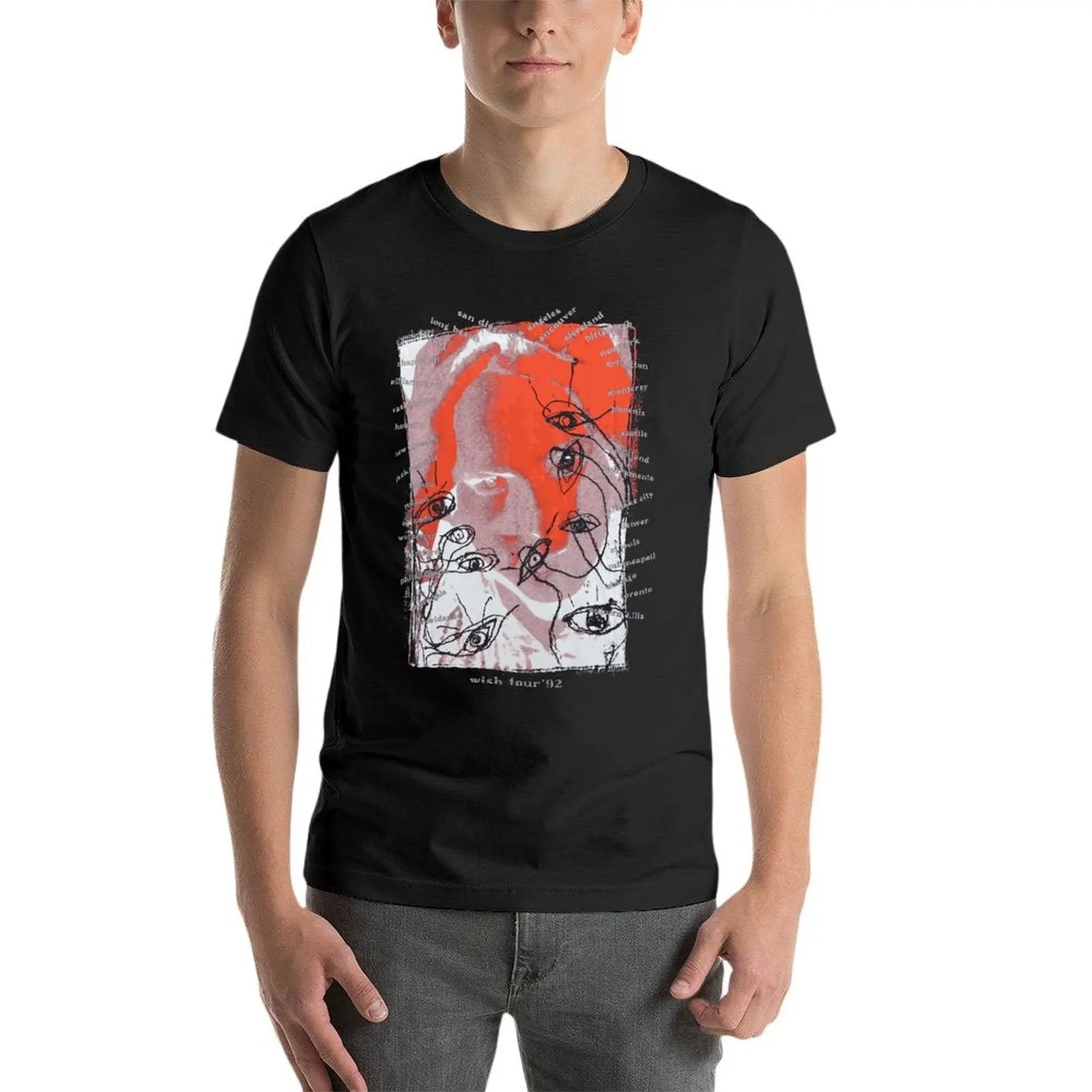 Футболка The Cure Wish Tour Siouxsie And The Banshee оверсайз для мужчин, одежда из 100% хлопка, уличная одежда, топы больших размеров, футболка
Футболка The Cure Wish Tour Siouxsie And The Banshee оверсайз для мужчин, одежда из 100% хлопка, уличная одежда, топы больших размеров, футболка