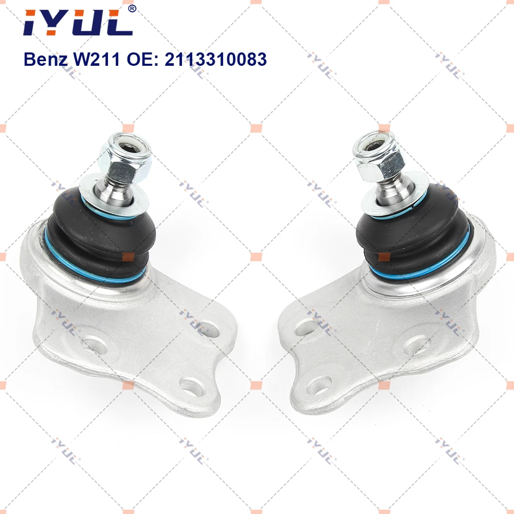 

IYUL Pair Front Upper Left Right Suspension Control Arm Ball Joint For Mercedes Benz E Class W211 S211 CLS C219 SL R230