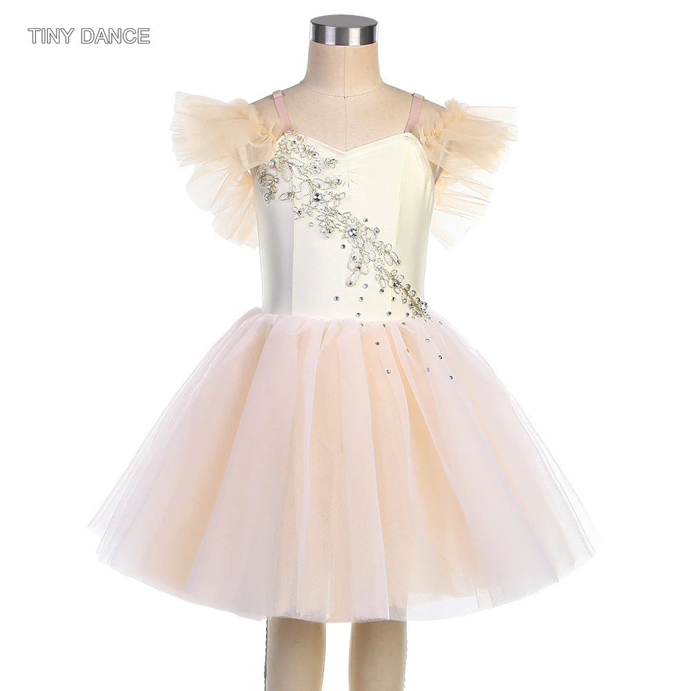 

Off Shoulder Ballet Dress Romantic Tutu for Girls and Womne Stage Performance Costume Ivory Tutus 23143