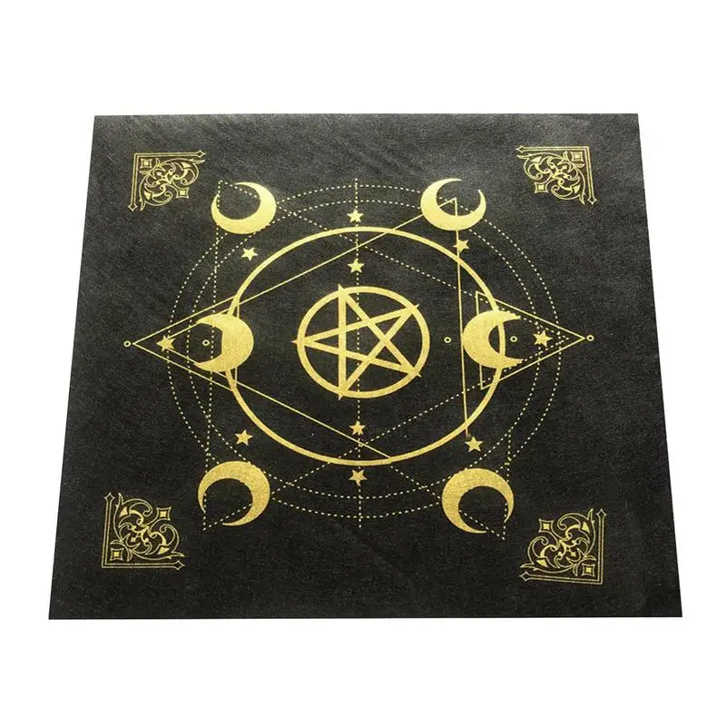 Altar Tarot Tablecloth 49*49cm Hexagram Moon Phase Patterned Table Cover Astrology Tarot Card Game Supplies Table Decorations
Altar Tarot Tablecloth 49*49cm Hexagram Moon Phase Patterned Table Cover Astrology Tarot Card Game Supplies Table Decorations