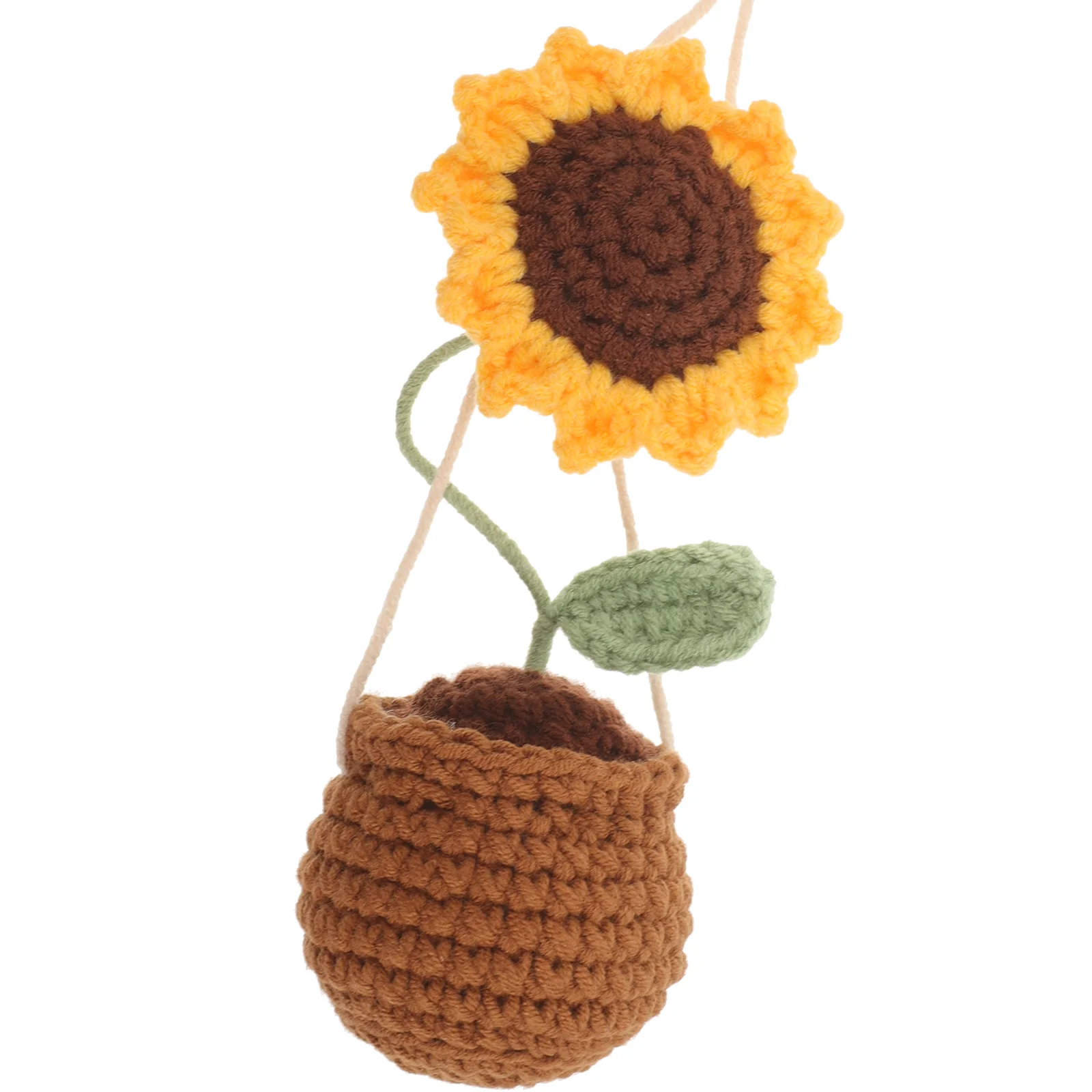 Crochet Needle Sunflower Pendant Knitted Hanging Ornament Decoration Car Rear View Mirror Accessories
Crochet Needle Sunflower Pendant Knitted Hanging Ornament Decoration Car Rear View Mirror Accessories