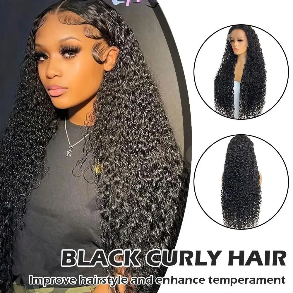 Front Lace Wig Women's Corn Perm Black Small Curly Hair Fluffy Long Curly Hair Whole Wig Set Fluffy Curly Hair Bundle
Front Lace Wig Women's Corn Perm Black Small Curly Hair Fluffy Long Curly Hair Whole Wig Set Fluffy Curly Hair Bundle