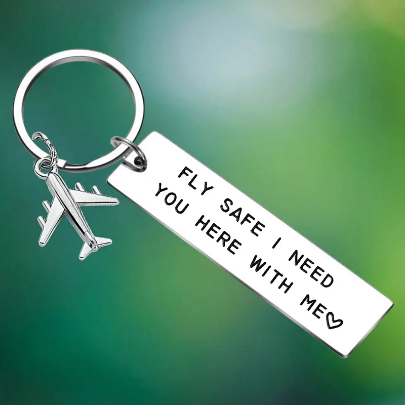 Fly safe Keychain i need you here with me Key Chain Pendant husband boyfriend girlfriend wife birthday chrismas gift
Fly safe Keychain i need you here with me Key Chain Pendant husband boyfriend girlfriend wife birthday chrismas gift